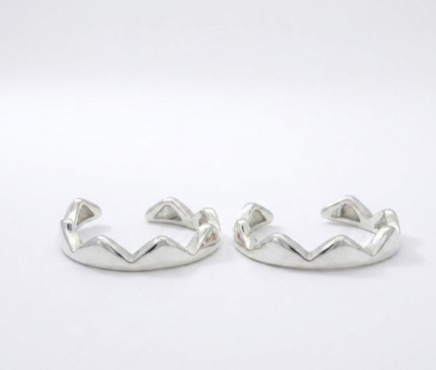 Chevron Wave Design 925 Sterling Silver Toe Ring