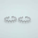 925 Sterling Silver Beaded Toe Ring