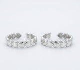Heart Bead Design 925 Sterling Silver Toe Ring