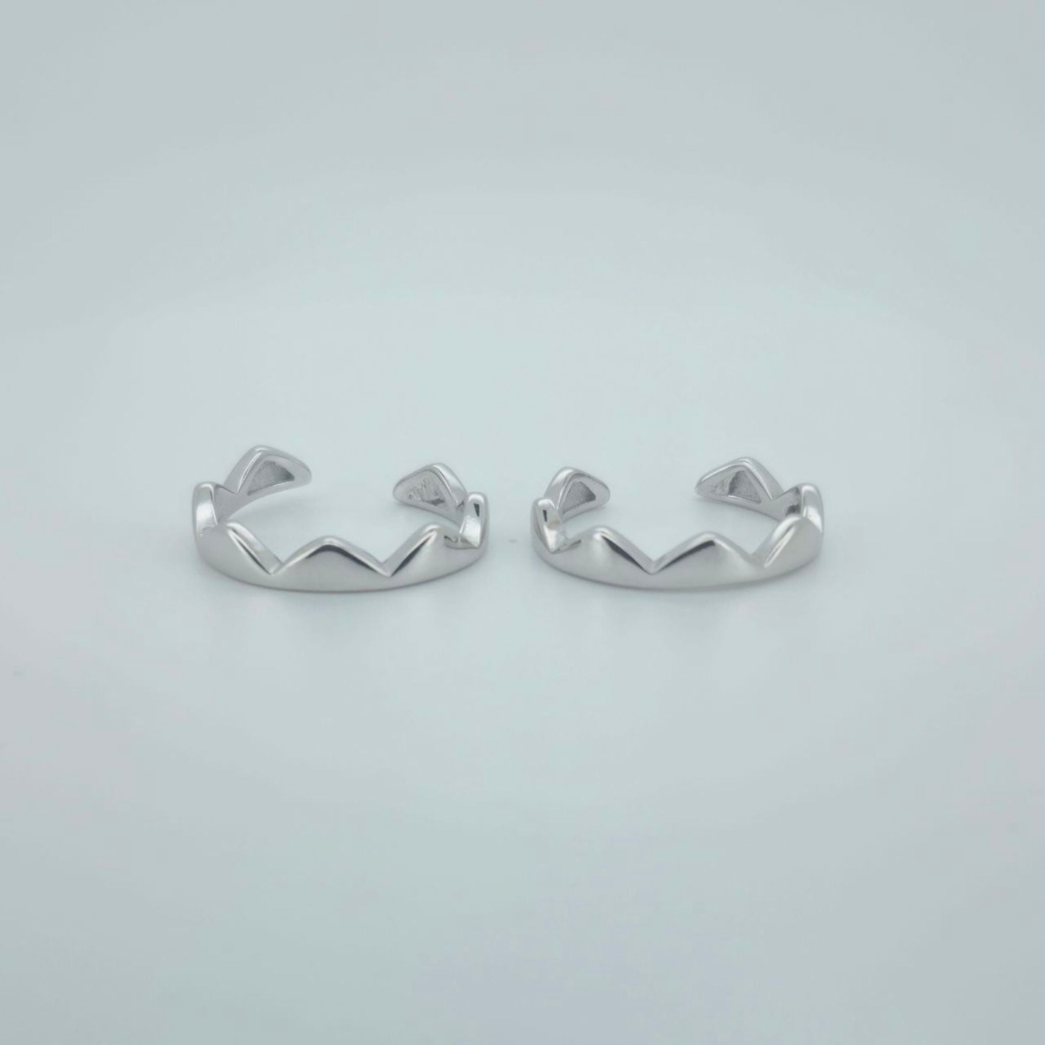 Chevron Wave Design 925 Sterling Silver Toe Ring