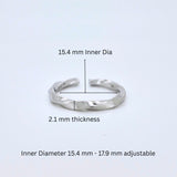 Twisted Wave Design 925 Sterling Silver Toe Ring