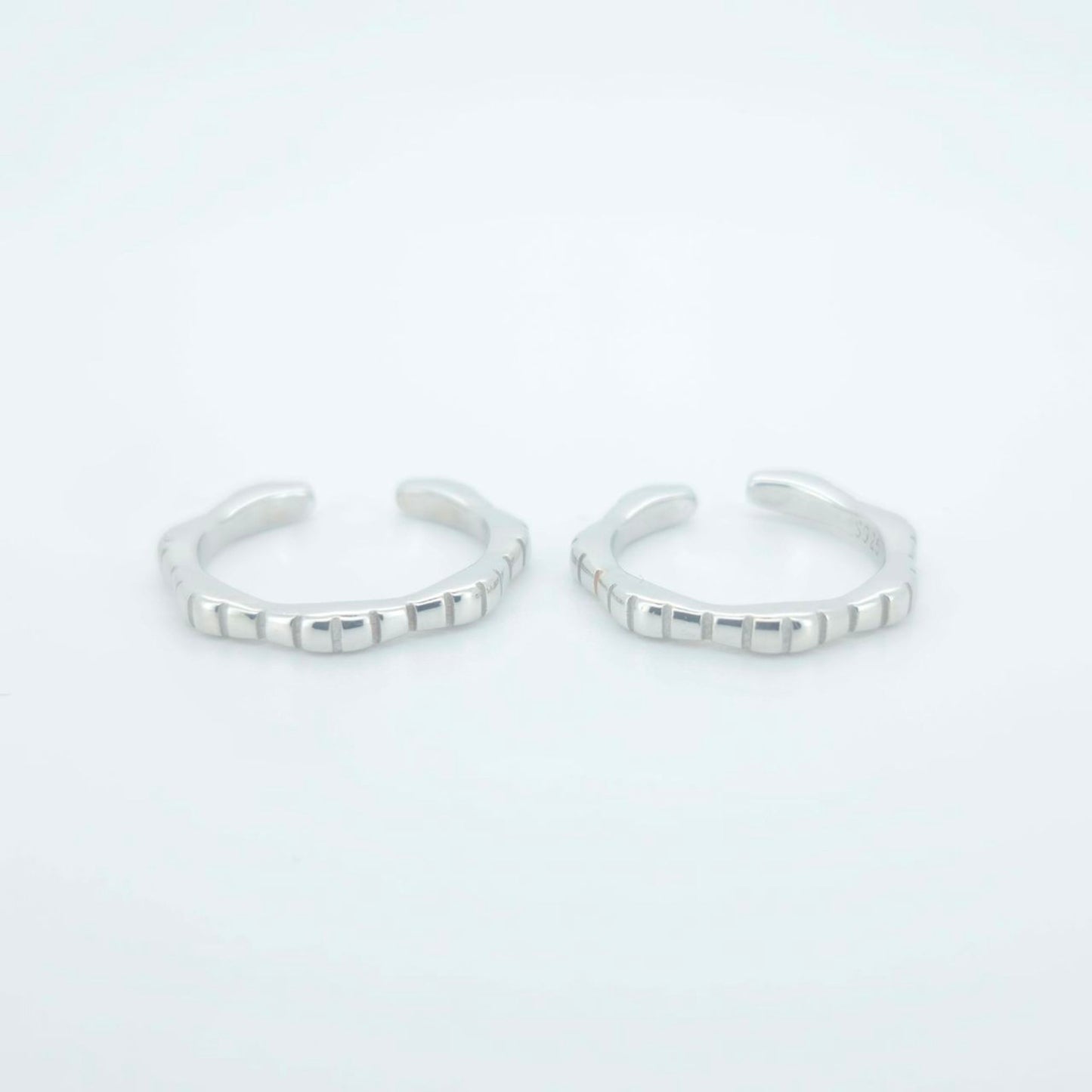 925 Sterling Silver Textured Toe Ring