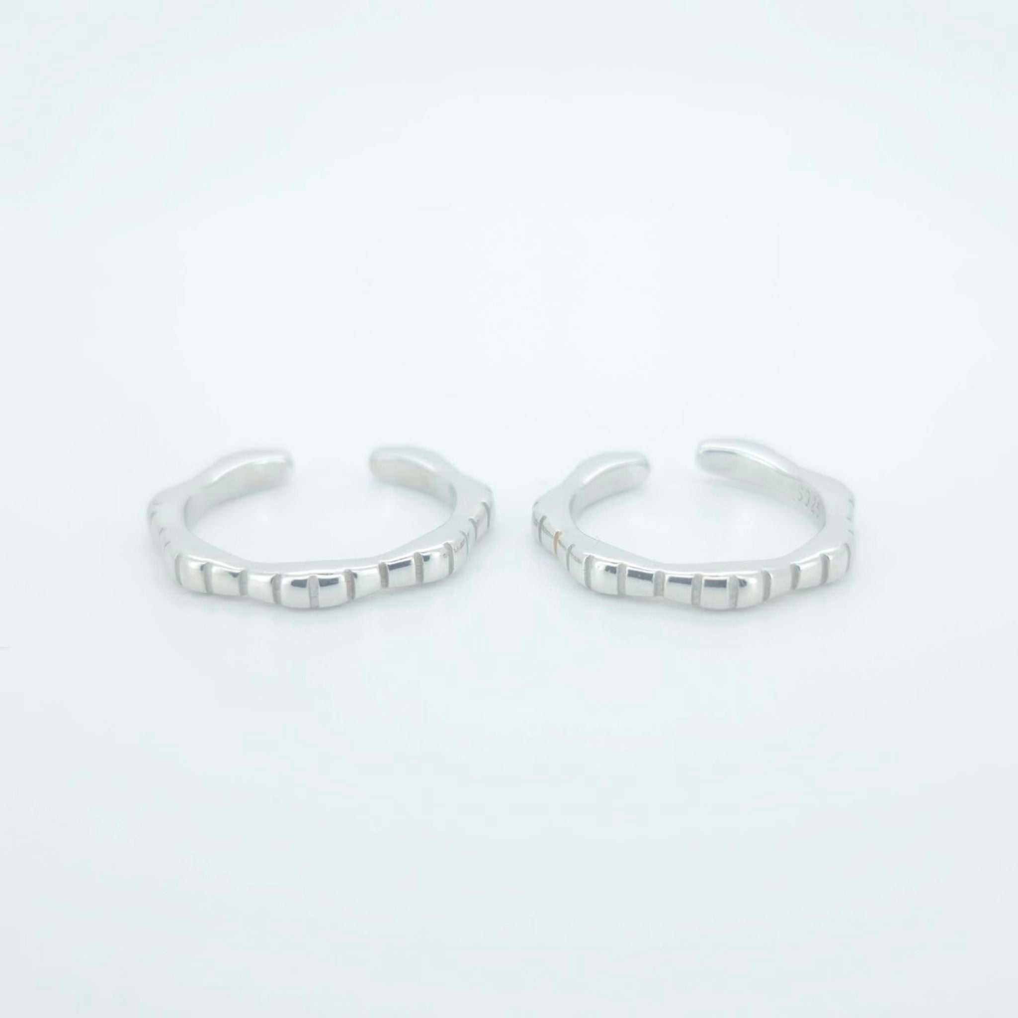 925 Sterling Silver Textured Toe Ring