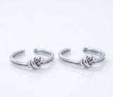 Knot Design 925 Sterling Silver Toe Ring