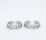 925 Sterling Silver Infinity Design Toe Ring