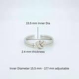 Knot Design 925 Sterling Silver Toe Ring