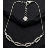 Premium 925 Sterling Silver Bracelet With Cubic Zirconia