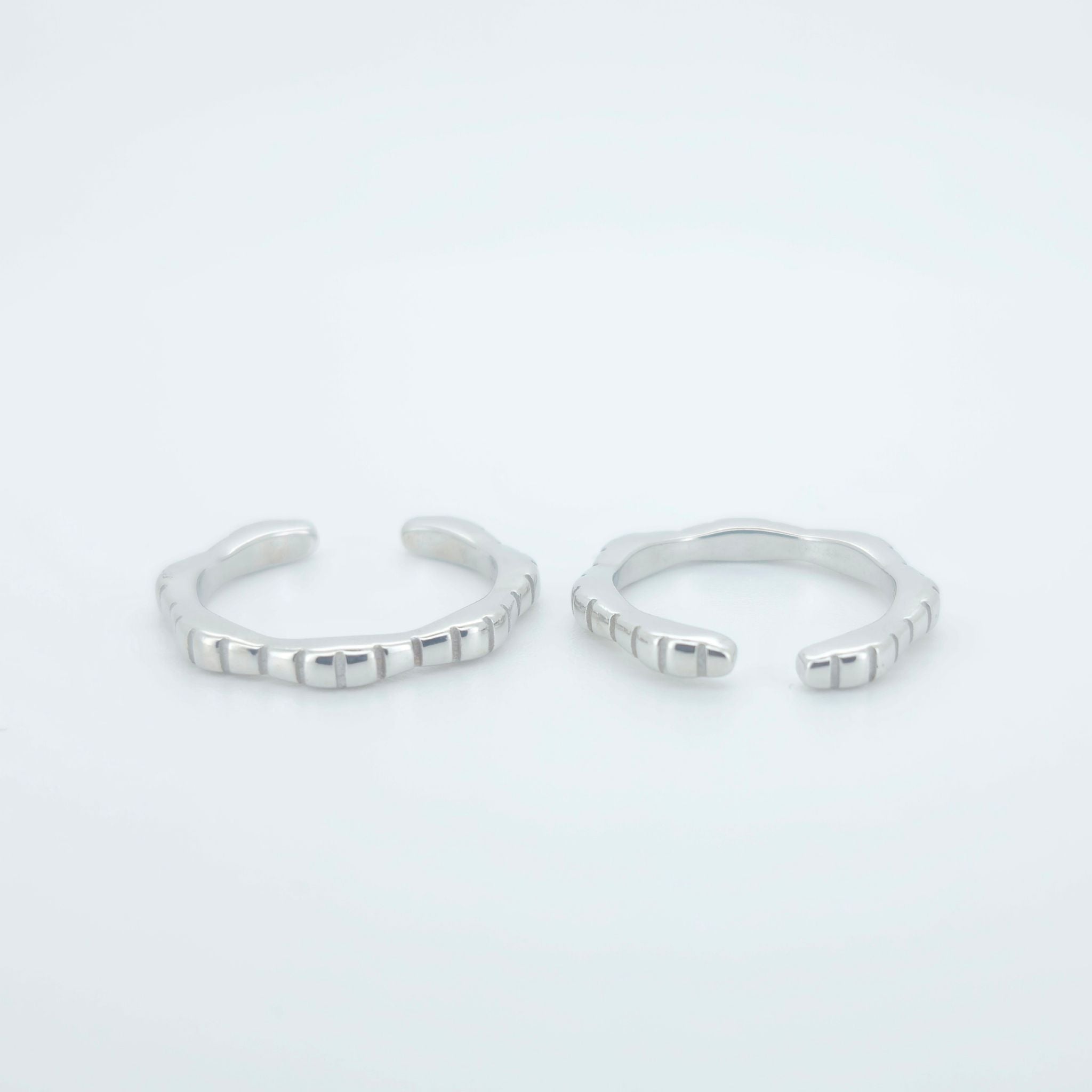925 Sterling Silver Textured Toe Ring