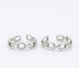 925 Sterling Silver Chain Link Toe Ring