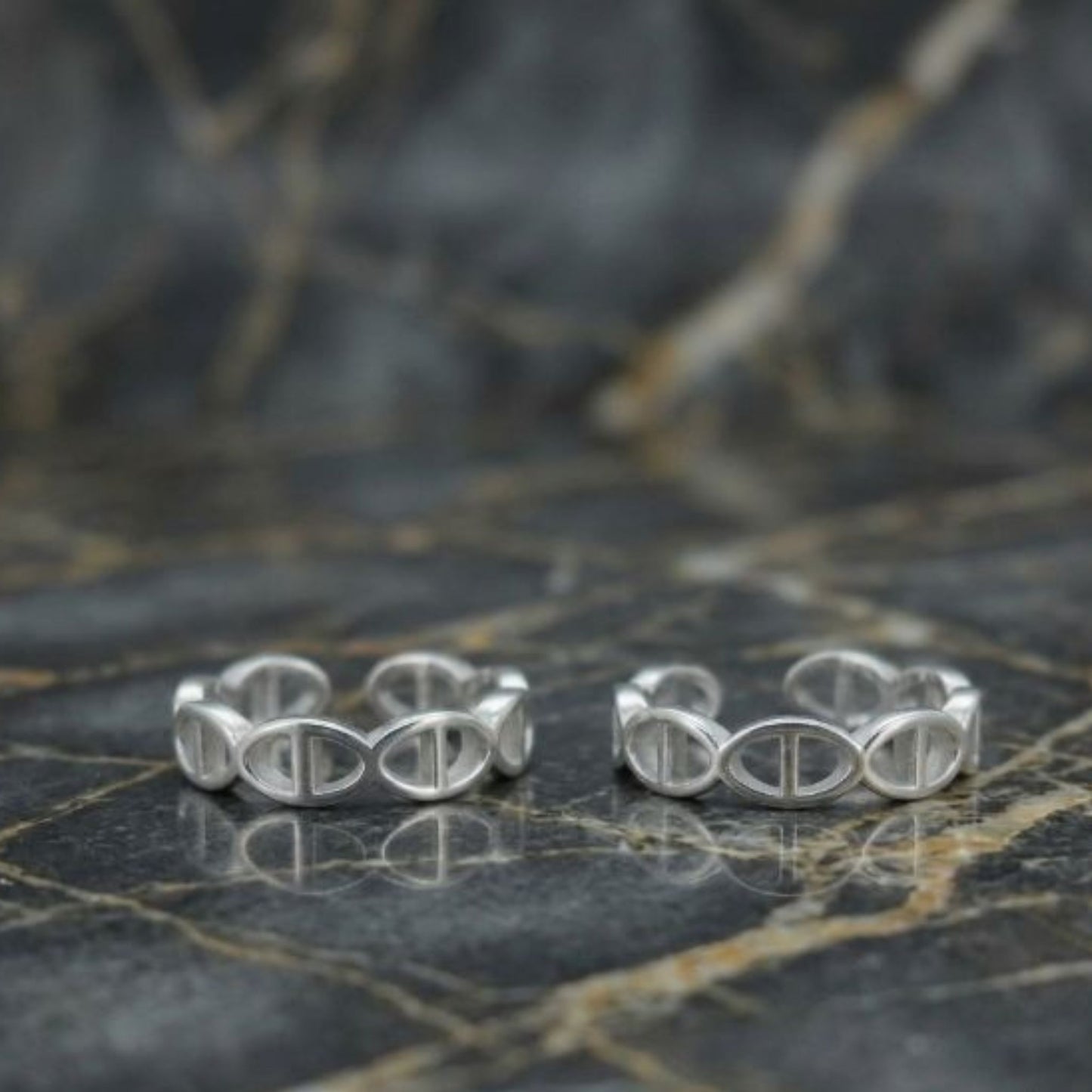 925 Sterling Silver Infinity Design Toe Ring