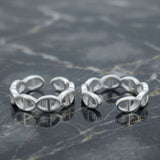 925 Sterling Silver Infinity Design Toe Ring