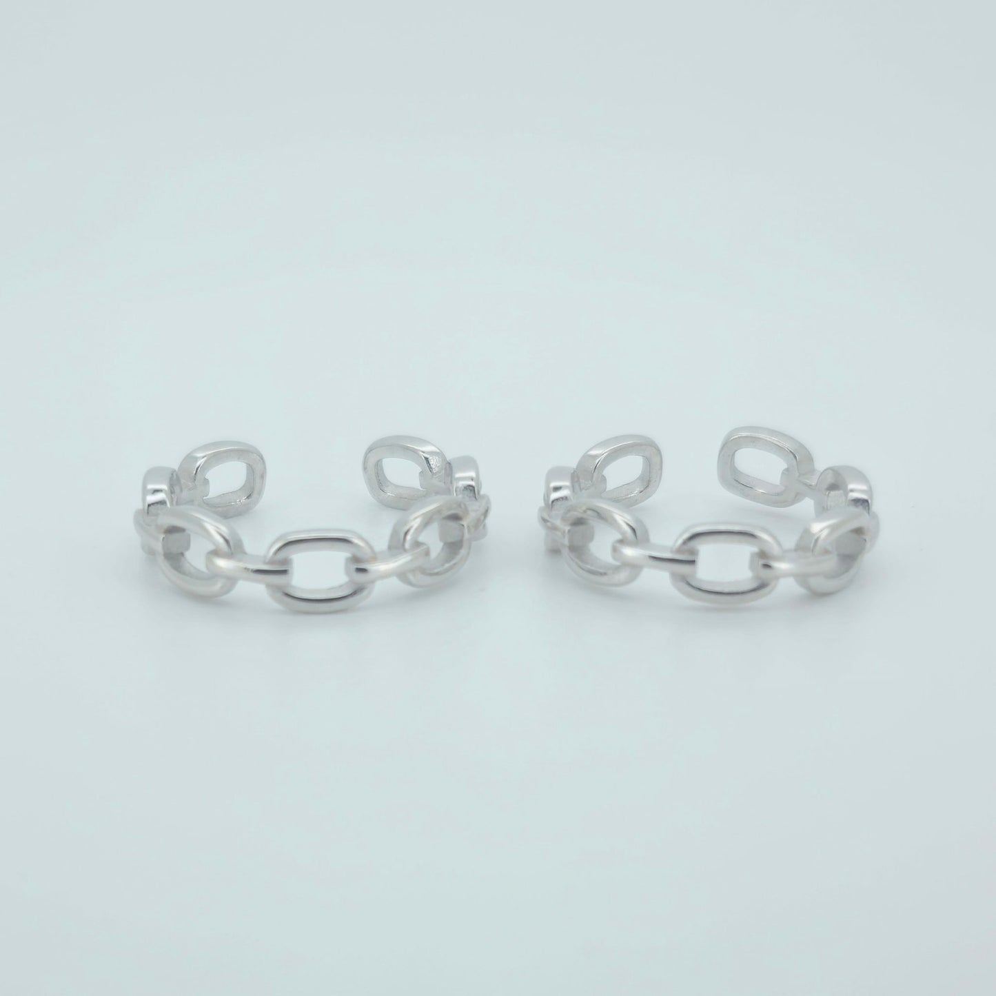 925 Sterling Silver Chain Link Toe Ring