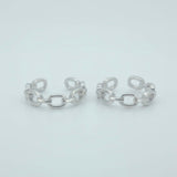925 Sterling Silver Chain Link Toe Ring