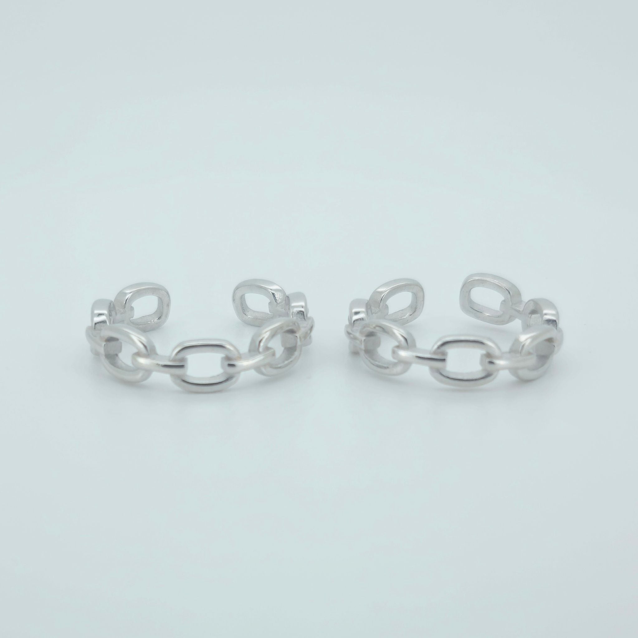 925 Sterling Silver Chain Link Toe Ring