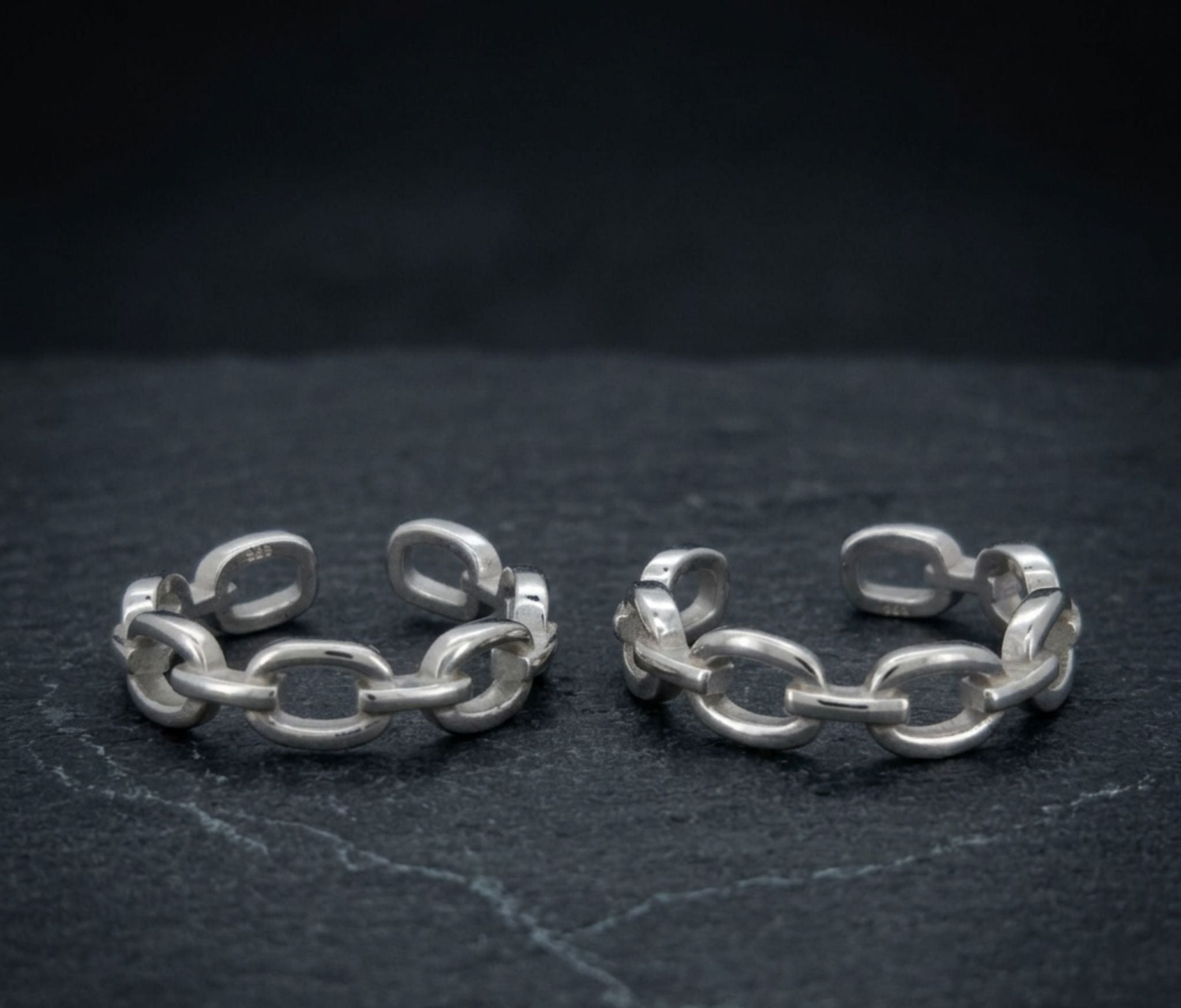 925 Sterling Silver Chain Link Toe Ring