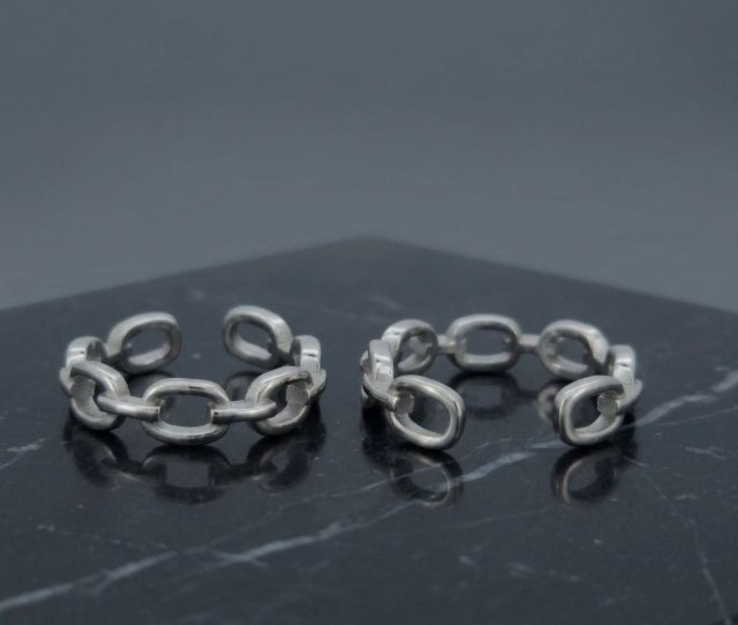 925 Sterling Silver Chain Link Toe Ring