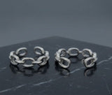 925 Sterling Silver Chain Link Toe Ring