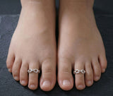 925 Sterling Silver Chain Link Toe Ring