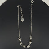 925 Sterling Silver Geometric CZ Link Bracelet