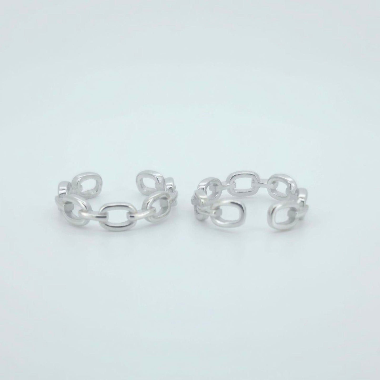 925 Sterling Silver Chain Link Toe Ring
