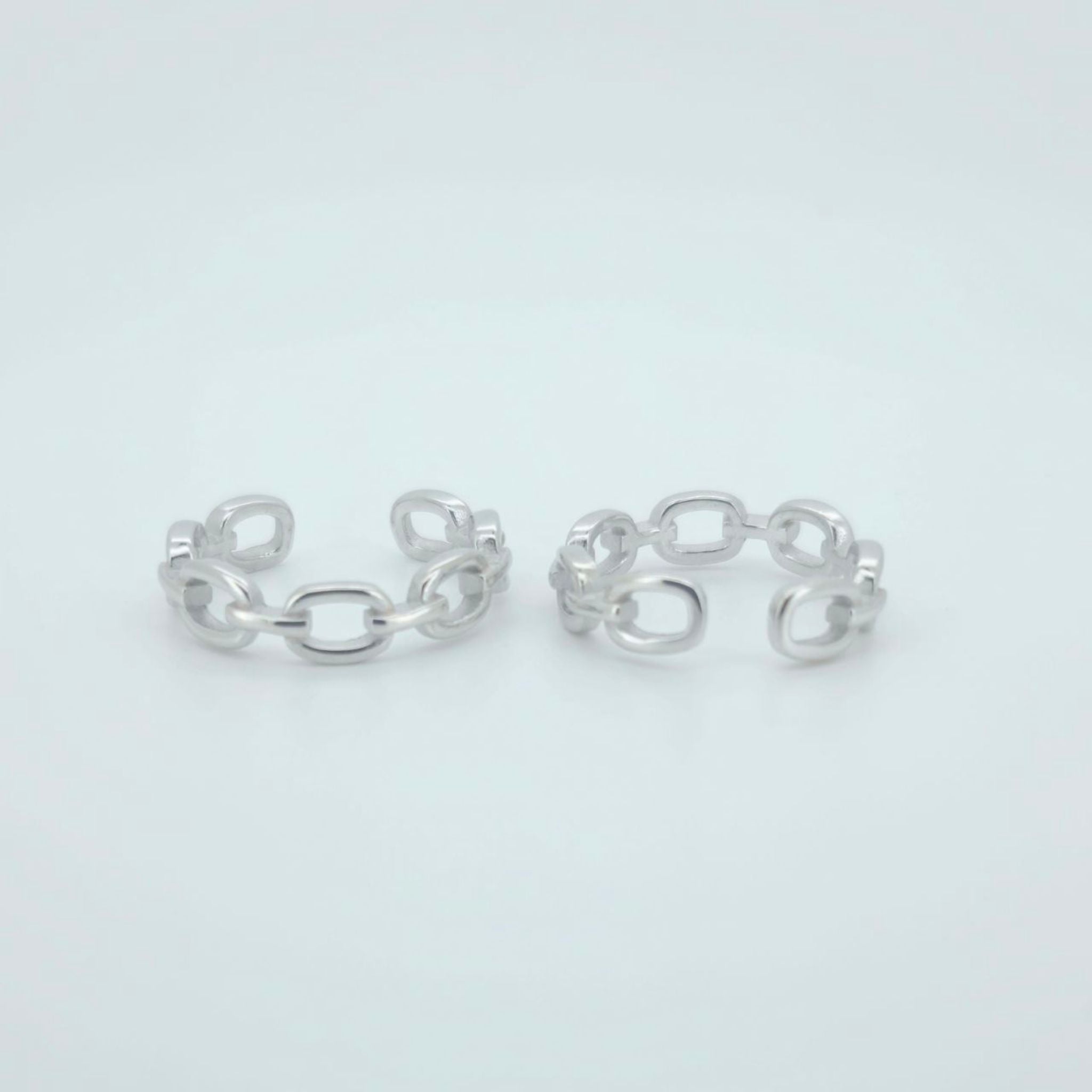 925 Sterling Silver Chain Link Toe Ring