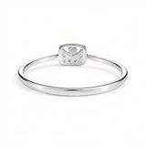 925 Sterling Silver Love Letter Envelope Ring with Cubic Zirconia