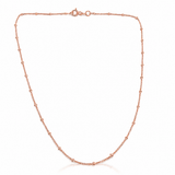 925 Sterling Silver Beaded Chain