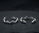 Chevron Wave Design 925 Sterling Silver Toe Ring