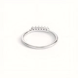 Dainty Sterling Silver Accent Ring With Cubic Zirconia