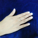 Dainty Sterling Silver Heart Promise Ring With Cubic Zirconia