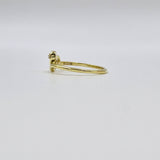 925 Sterling Silver Open Heart Ring with Cubic Zirconia