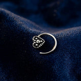 925 Sterling Silver Heart Design Nose Ring