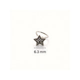 925 Sterling Silver Star Design Nose Ring