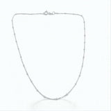 925 Sterling Silver Beaded Chain