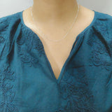 925 Sterling Silver Beaded Chain