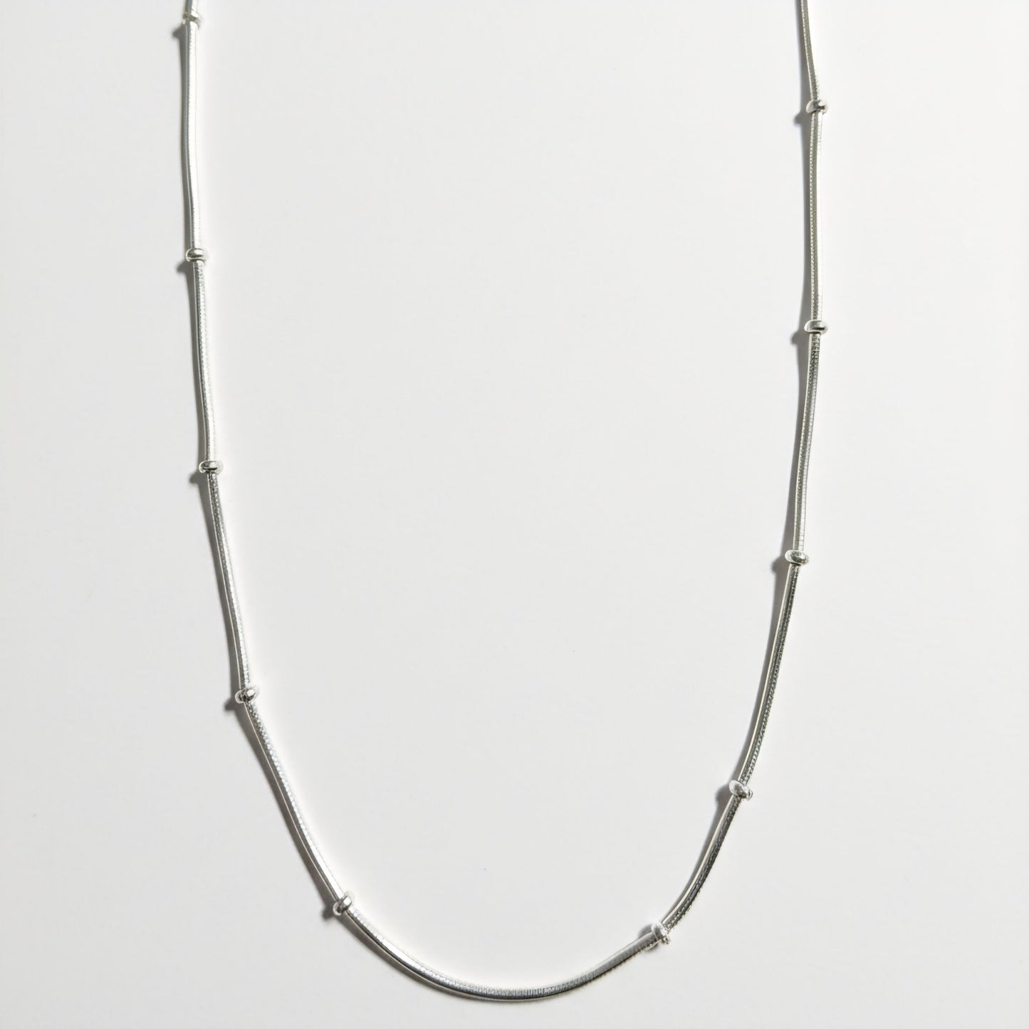 925 Sterling Silver Beaded Chain