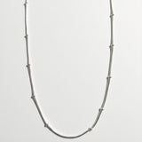 925 Sterling Silver Beaded Chain