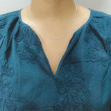 925 Sterling Silver Beaded Chain