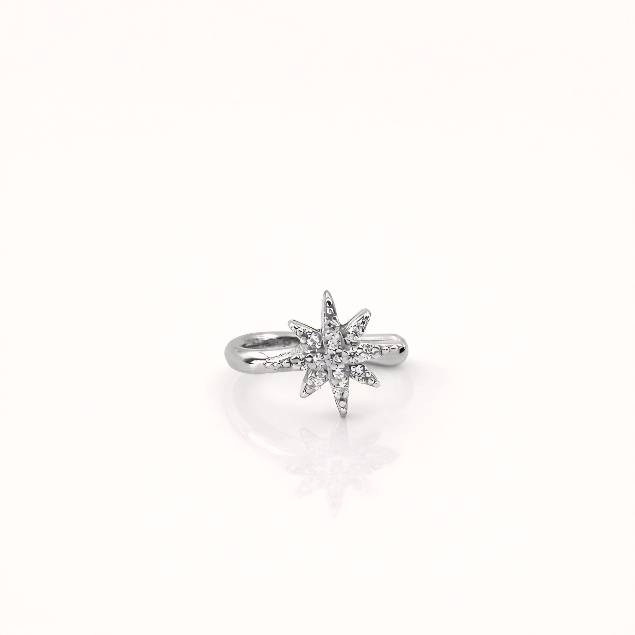 925 Sterling Silver Celestial Star Clip-On Nose Pin