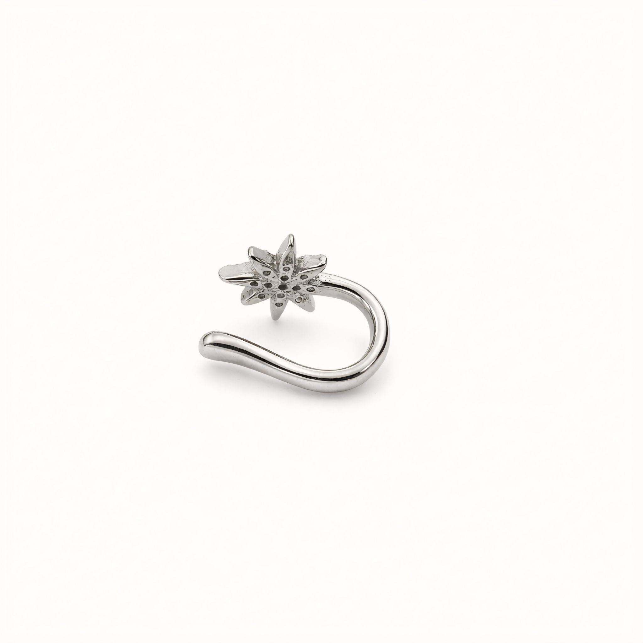 925 Sterling Silver Celestial Star Clip-On Nose Pin