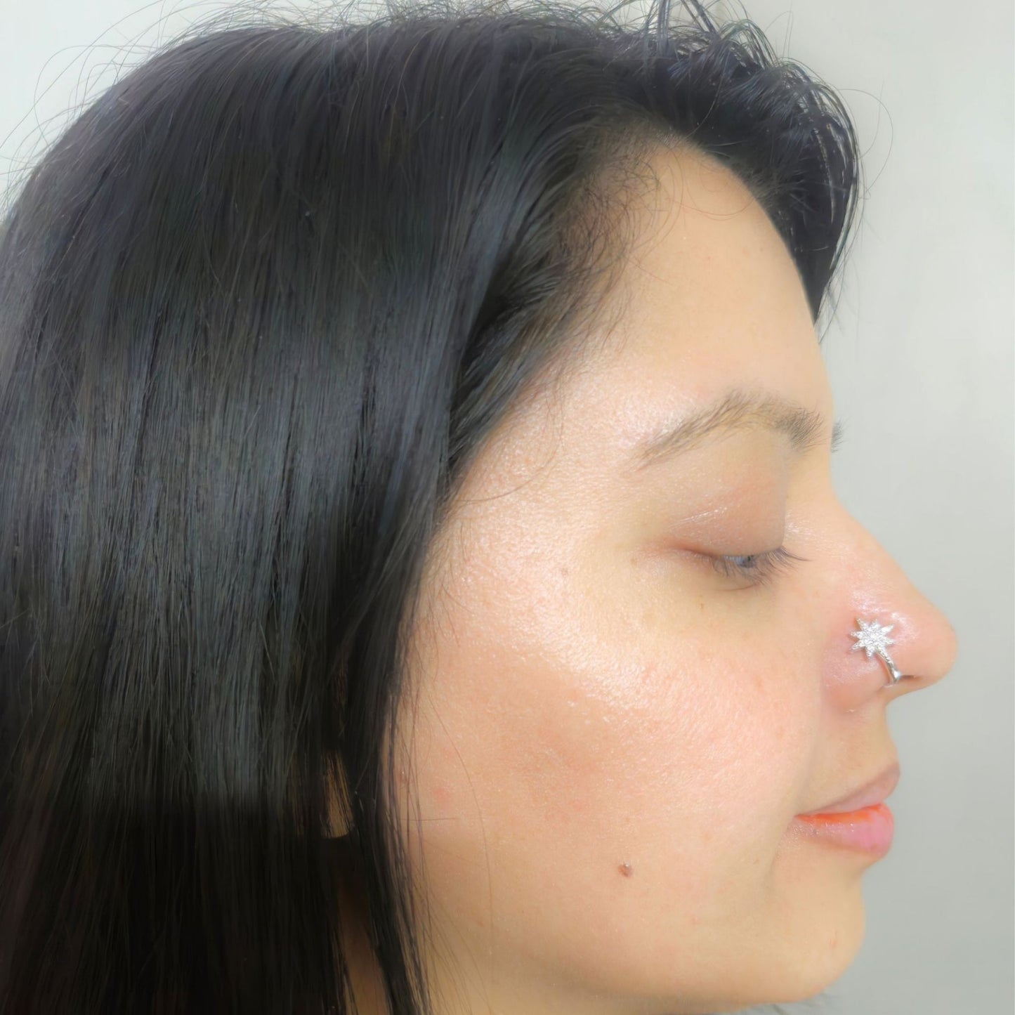925 Sterling Silver Celestial Star Clip-On Nose Pin