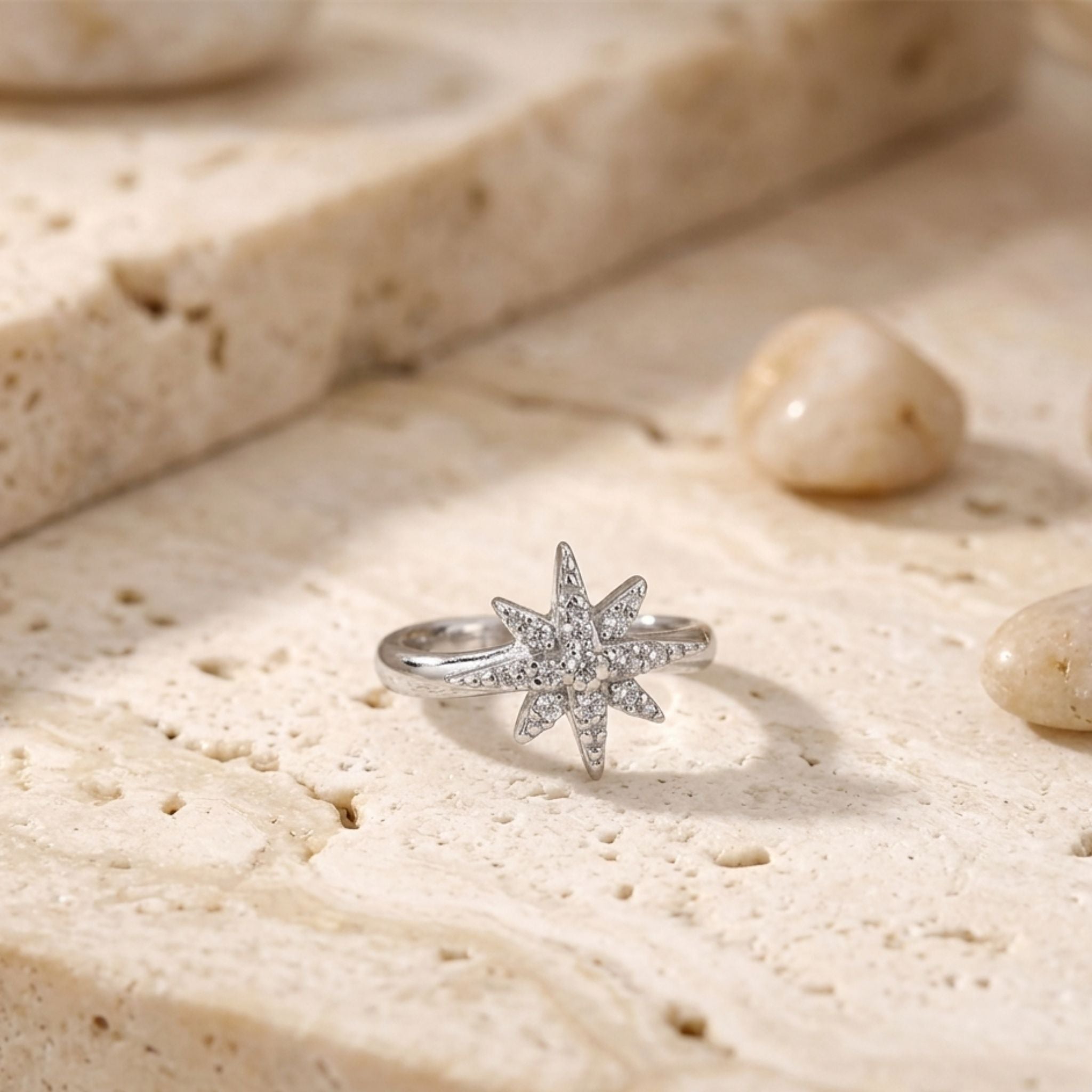 925 Sterling Silver Celestial Star Clip-On Nose Pin