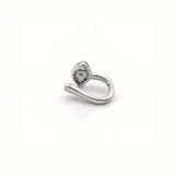 925 Sterling Silver Clip-On Evil Eye Nose Pin