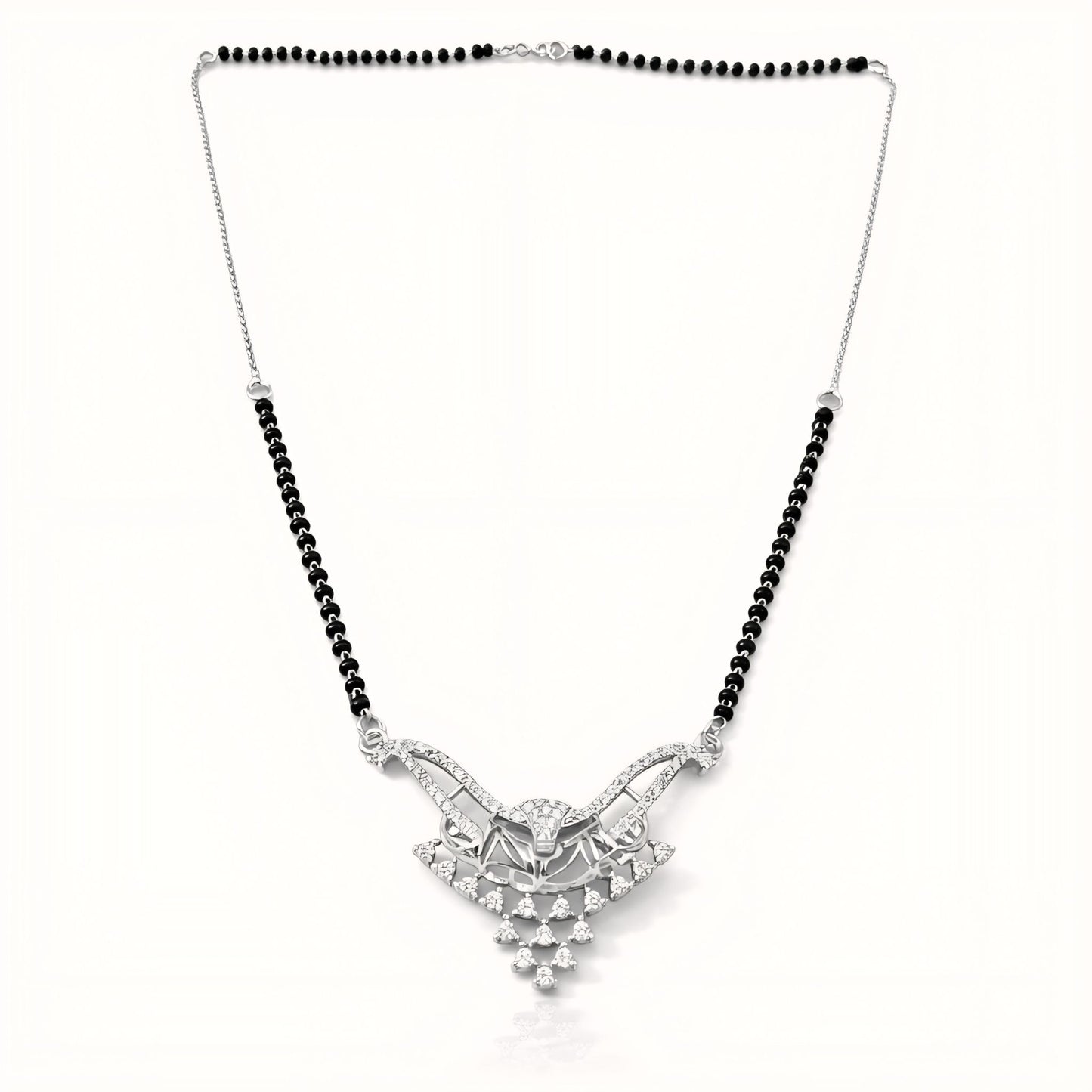 925 Sterling Silver Cubic Zirconia Mangalsutra