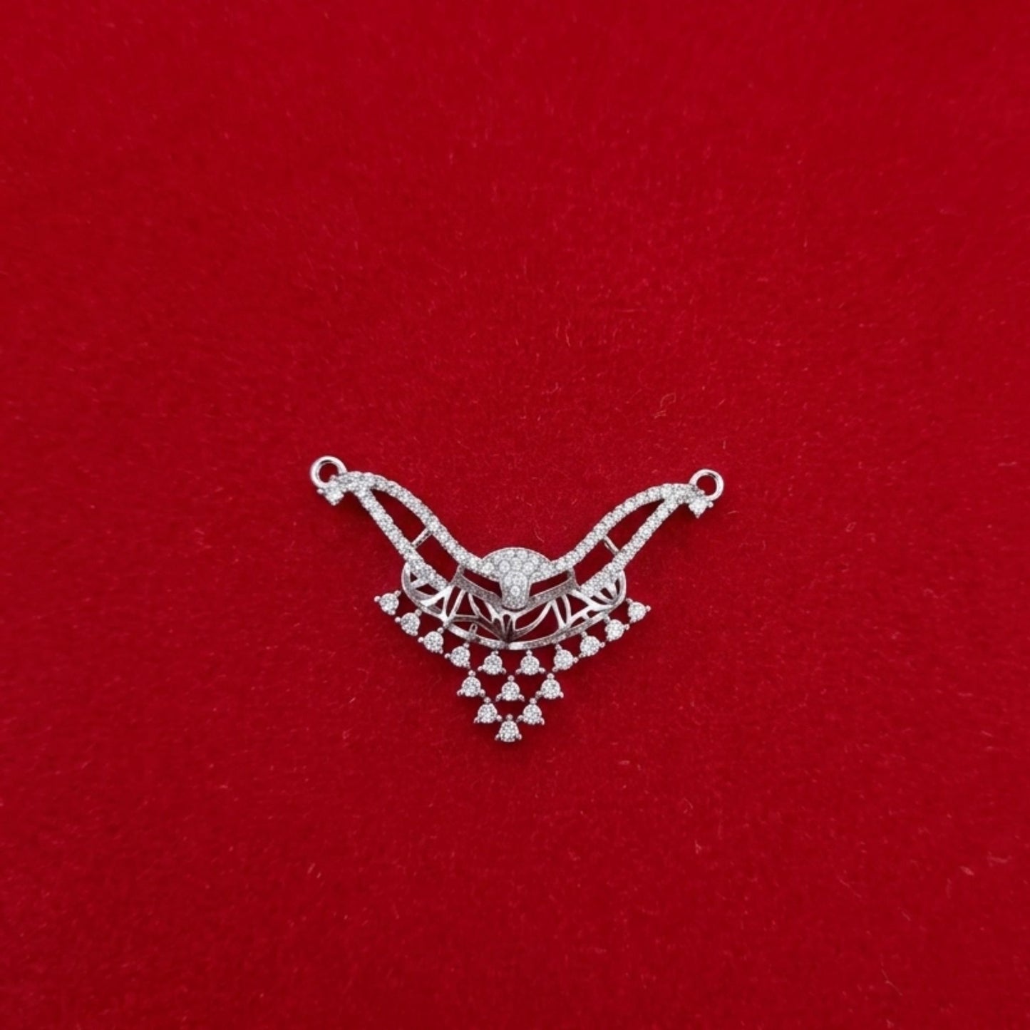 925 Sterling Silver Cubic Zirconia Mangalsutra