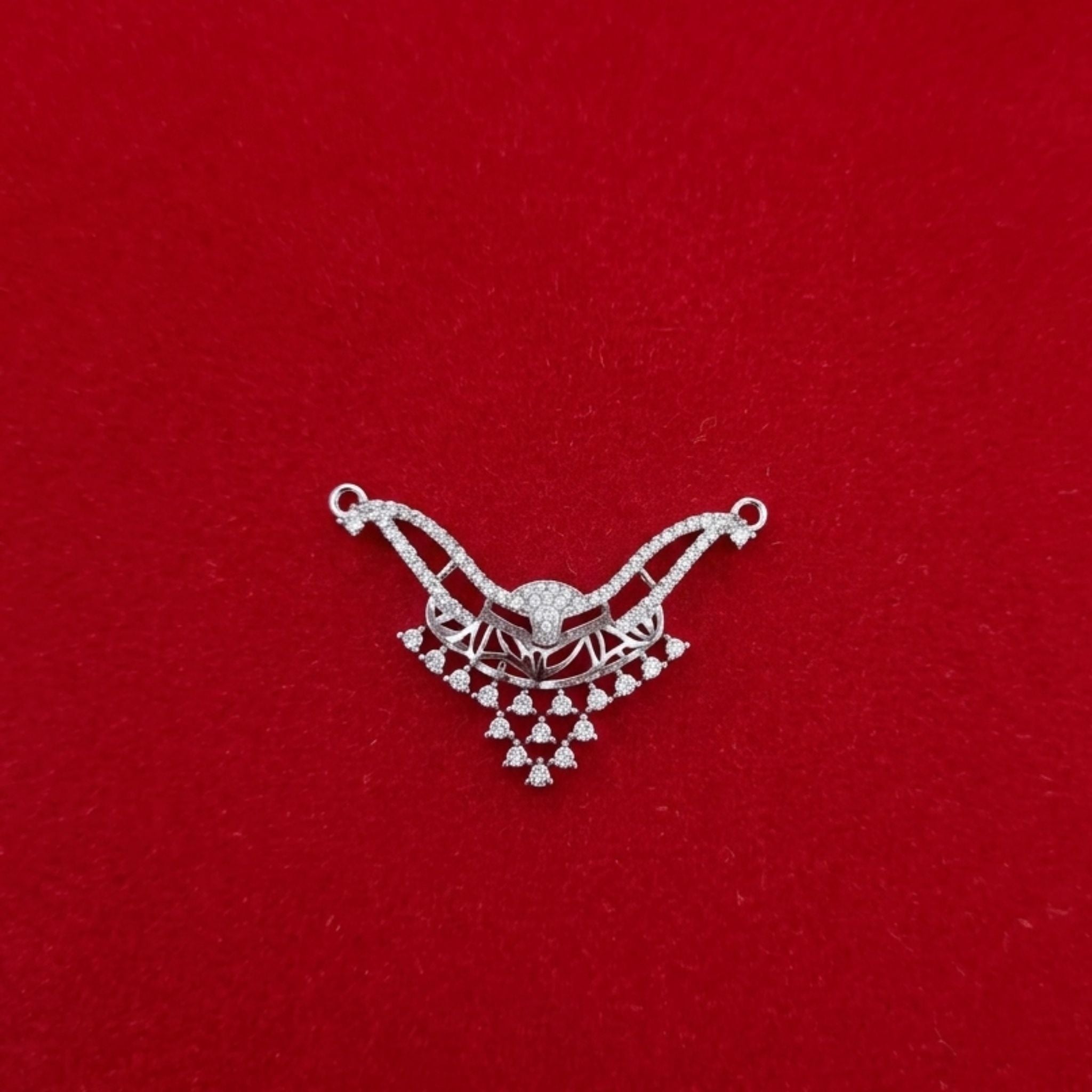925 Sterling Silver Cubic Zirconia Mangalsutra