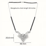 925 Sterling Silver Cubic Zirconia Mangalsutra