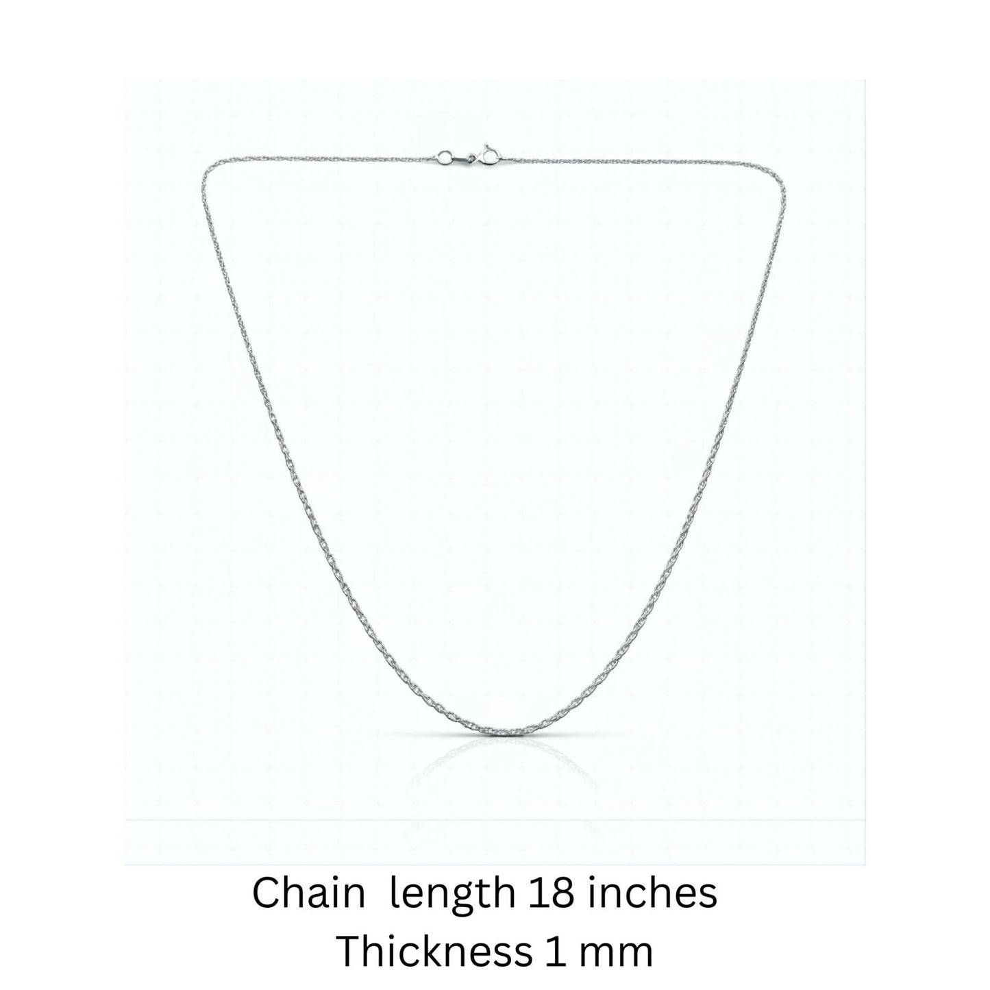 925 sterling silver rope design chain