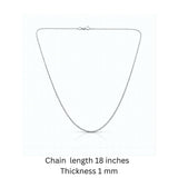 925 sterling silver rope design chain