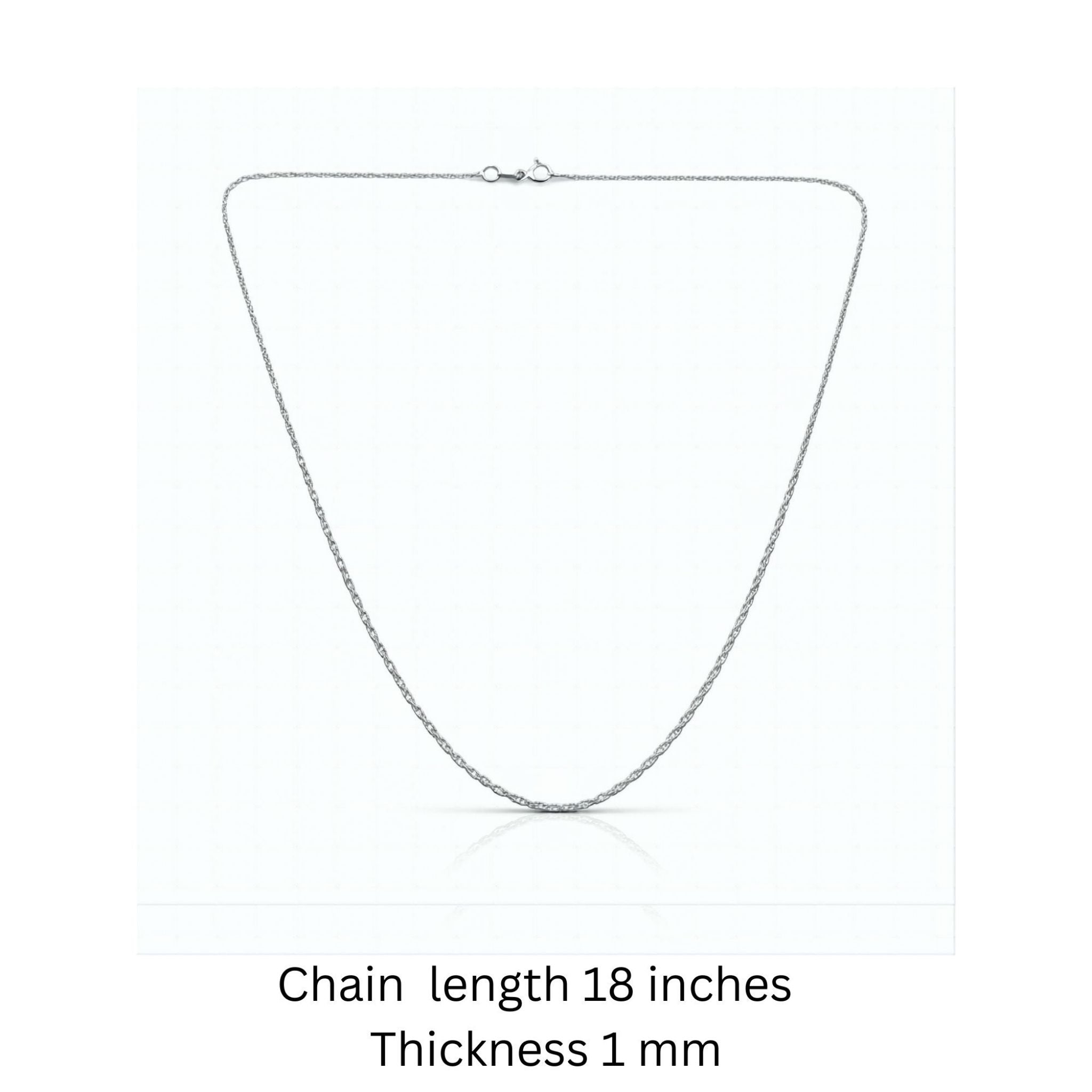 925 sterling silver rope design chain